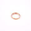 Unbranded Orange Aluminum Push Start Stop Button Trim Ring For