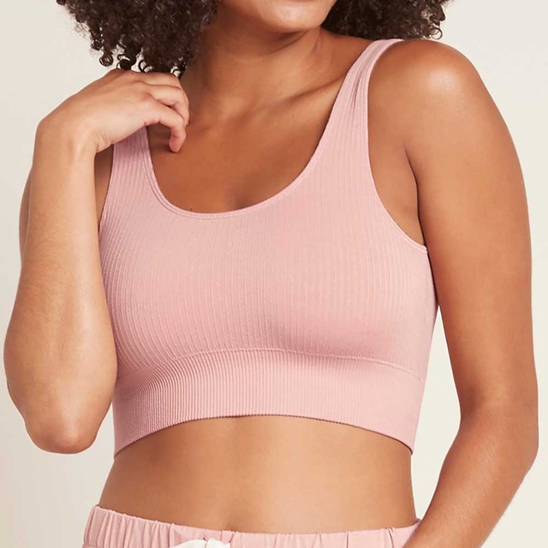 Boody Ribbed Seamfree Crop, Black / L