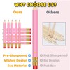 Vusnud 50Pcs - Baby Shower Sharpened Half Pencils with Erasers,
