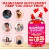 Magnesium Glycinate Gummies 600mg, Chewable Sugar Free Potassium Magnesium Gummies