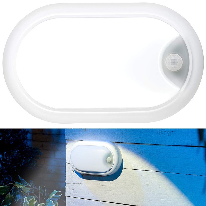 Luminea Basement Light: LED Wet Room Light, Motion Sensor, 1050
