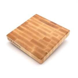 JK Adams, Professional Series End Grain Cutting Board Maple, 12"x12"x2", Wood Cutting Board, Wooden Cutting Boards for Kitchen, Wooden Cutting Board, Butcher Block, Wood Cutting Boards for Kitchen
