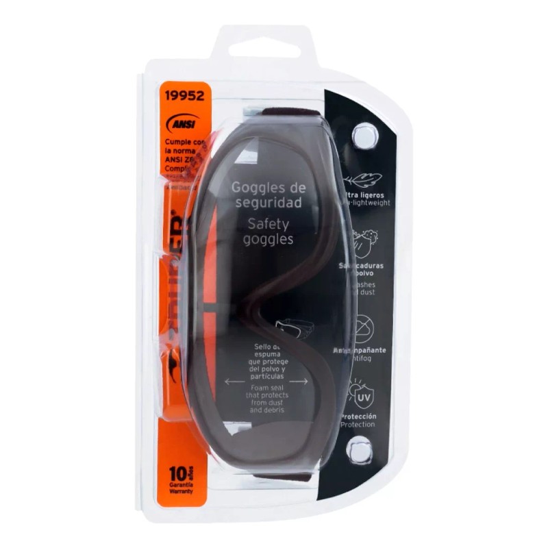 Truper Goggles De Seguridad Ultra Ligeros Antiempaño Truper GOT-L Codigo