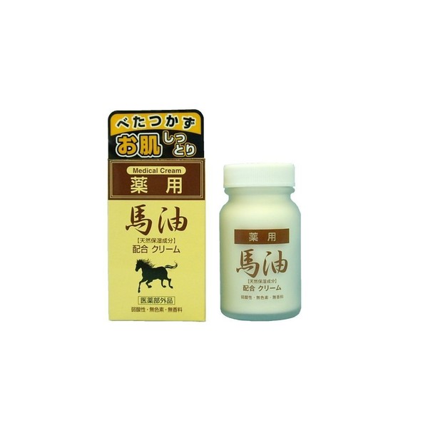 Medicated Horse Oil Cream (70g) (Skin Care Cream, Hand Cream) Set of 2