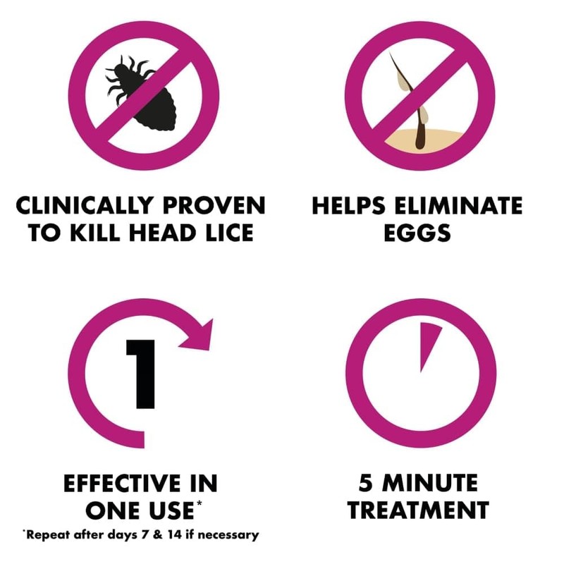 Full Marks Solution 4 Treatments, to Kill Head Lice and