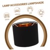 GRIRIW Round Linen Fabric Pendant Lamp Shade Decorative Lampshade for