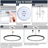 15 Inch Flush Mount Ceiling Light with Night Light, 36W