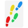 FINGERINSPIRE Footprint Stencil 29.7 x 21 cm Reusable Footprint Symbol