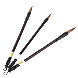 BQLZR Excellent Chinese Caligraphy Drawing Brush Large Small Medium Size Pack of 3