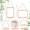 Kigley Double Glass Frame for Pressed Flowers Floating Hanging Photo