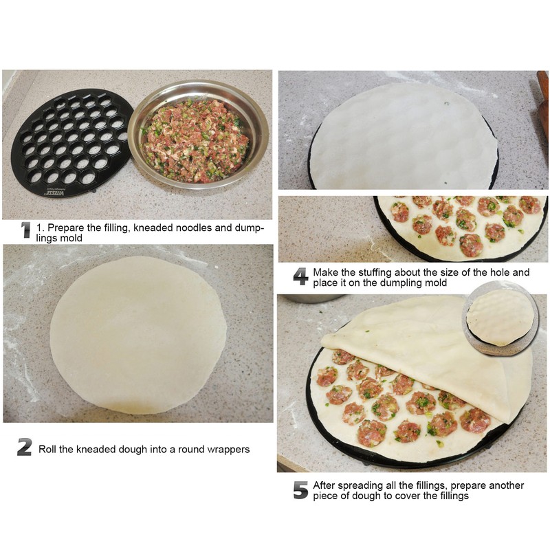 37 Holes Dumpling Mould Aluminium Alloy Ravioli Maker Baking Molds