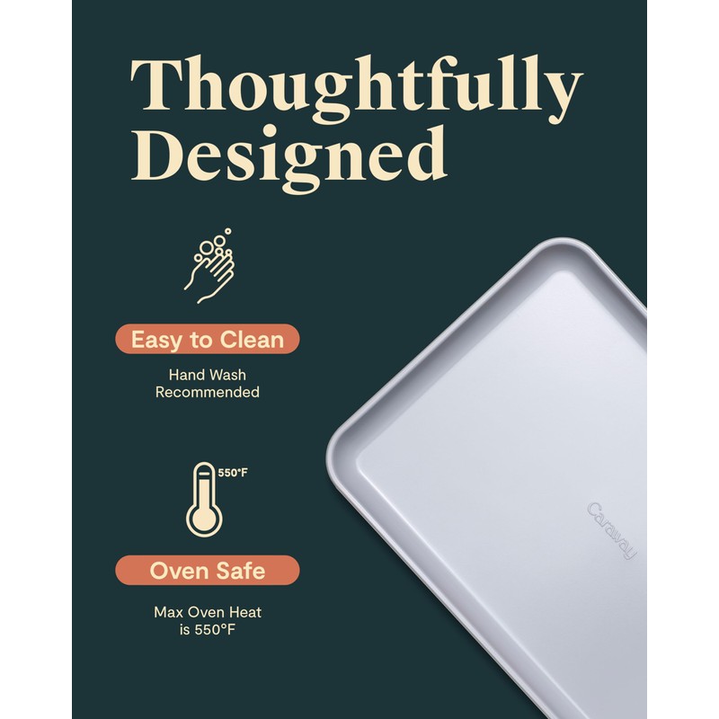 Caraway Non-Stick Ceramic Medium Baking Sheet - Naturally Slick Ceramic