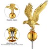 HeyJiaYu Eagle 14" Flagpole Topper for 20ft,25ft,30Ft Telescopic Flagpoles, Flag