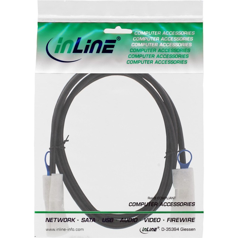 InLine® 27623B Connection Cable Mini SAS 26-Pin SFF-8088 1 m