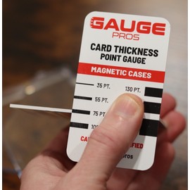 Aluminum Sports Trading Card Thickness Point Gauge ~ Size Guide ~ Topps Panini