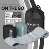 3DActive Fabric Resistance Bands for Legs and Butt. Wide Non-Slip