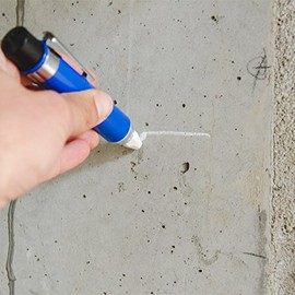 HaWe Lead Tip Chalk Pen Holder with Practical Universal Chalk Holder Aluminium with Attachment Clip for Round and Square Chalk