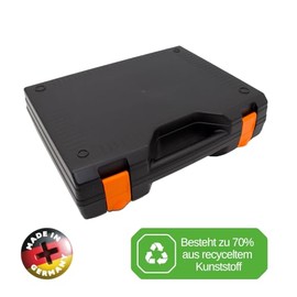 eitech Sorting Case (35 x 28.5 x 9.5 cm), Stackable, Adjustable Inner Parts, Made of Recycled Plastic, Organiser Box for Craft Materials, Tools, Fishing Accessories