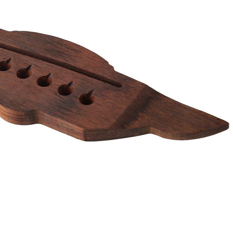 Wooden Guitar Bridge Swallow Shape Rosewood Delicate Acoustic Guitar Bridge