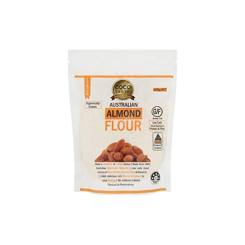 COCO EARTH Australian Almond Flour 300g | Low carb, Keto,