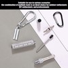 HDGSAFD 3 Multifunction Tool Pens, 2 Carabiner Hooks, Ruler Pen,