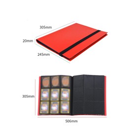 9 Pocket Trading Card Binder Holder, Card Binder for Game Cards Binder 9-Pocket, Sports Card Album with Card Sleeves, Basketball Card Sleeves Compatible with YuGiOh MTG Cards, Put Up To 360 Cards