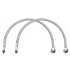 uxcell 24 Inch Long Faucet Supply Line Connector, 2pcs G1/2