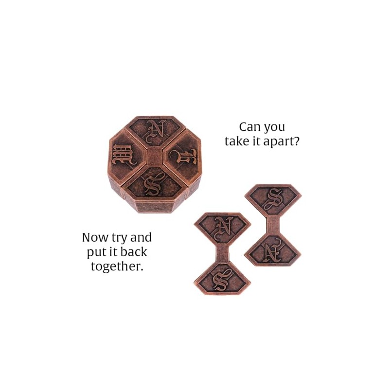 BePuzzled | News Hanayama Metal Brainteaser Puzzle Mensa Rated Level