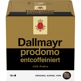 NESCAFÉ DOLCE GUSTO DALLMAYR prodomo entcoffeiniert Kaffeekapseln 3er Pack (3 x 16 Portionen)