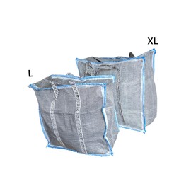 Large Heavy Duty Laundary Bags For Moving House, Storage and Shopping with strong Zip and Handle, Ghana must go Bag. (L)