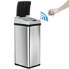 iTouchless Touchless Sensor Kitchen Trash Can, 13 Gallon, Platinum (RXACCF06)