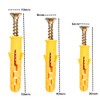 120 Pcs Drywall Anchors and Screws, CuiCanfla PVC Expansion Wall