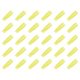 NIKA ARCHERY Pack of 30 Arrow Cams Plastic Outer Knock for ID7 mm Shaft Archery Outdoor Sports Hunting Accessories Yellow