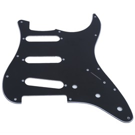 Electric Guitar Pickguard 11 Hole Mirror Surface for FD Musical Instrument AccessoriesBlack