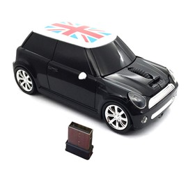 Kamouse Sports Car Shaped Wireless Mouse 3 Button Optical Mouse Ergonomic Gaming Mice with USB Receiver for PC Computer Laptop Gift