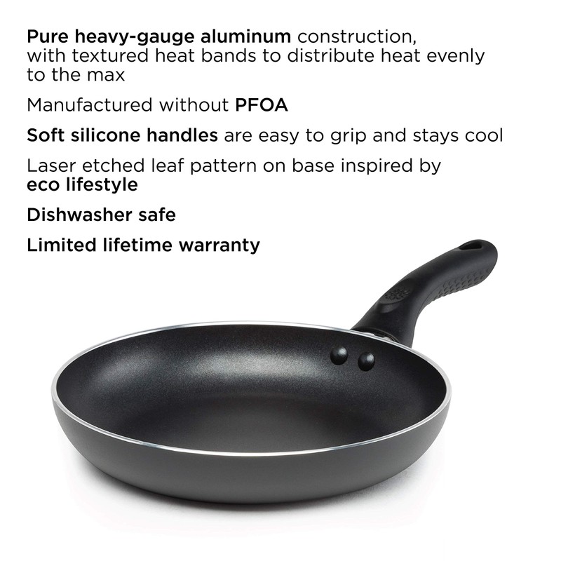 Ecolution Evolve Fry Pan, 8-Inch, Black