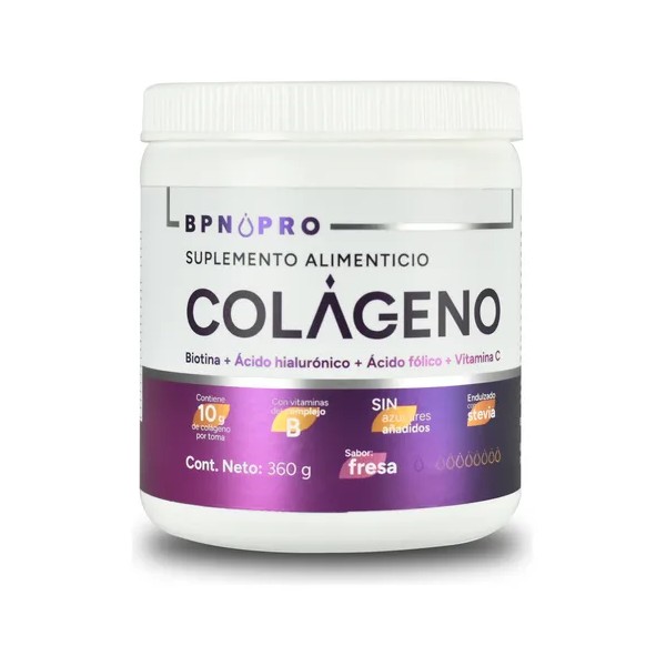 Colágeno Hidrolizado BPN PRO en Polvo con Ácido Hialurónico y