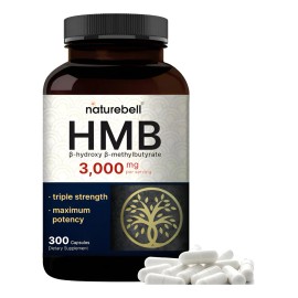 Hmb 3000mg Fuerza Rendimiento Apoyo Muscular 300 Americano Sin Sabor