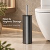 Toilet Brush and Holder Set – Heavy-Duty Long Handle Bathroom