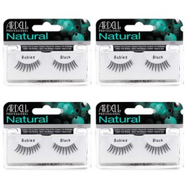 Ardell Ardell natural lashes false eyelashes babies black (4 pack)