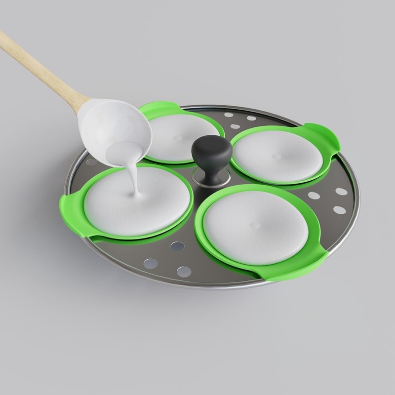 SKYDUE Silicone Idli, Dhokla, Cupcake & Muffin Maker – BPA-Free,
