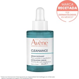 Avene Cleanance Serum Facial Exfoliante AHA, Anti-imperfecciones para Piel Grasa y Sensible, con Ácido Láctico y Succínico, Ayuda a Reducir Brotes, Marcas y Poros, Ideal para Skincare Diario, 30ml