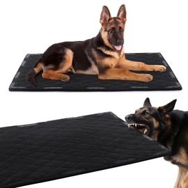HOMBYS Chew Proof Dog Bed Mat with 12 Metal Rivets - Indestructible Kennel Pad for Teething Puppies & Aggressive Chewers, Durable Waterproof Crate Mat for Small Dogs, 23" x 17" (Indoor/Outdoor Use)