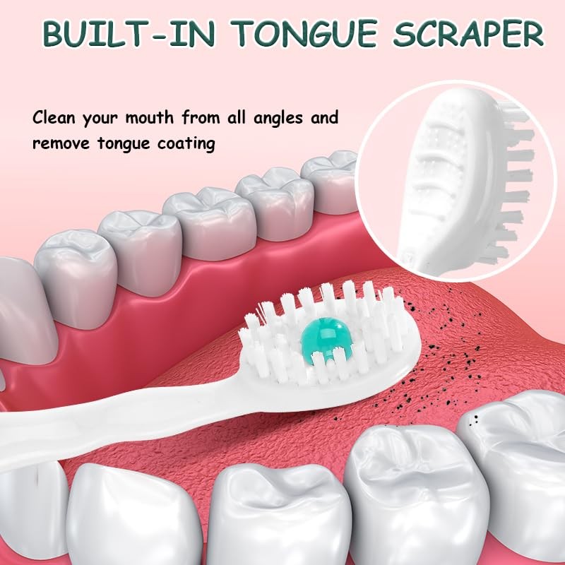 Mini cepillo de dientes desechable con pasta de dientes portátil