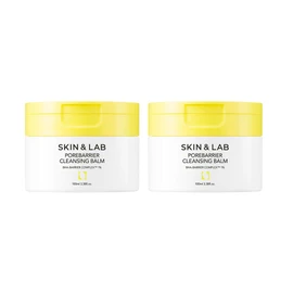SKIN & LAB Poa Barrier Cleansing Balm, 3.4 fl oz (100 ml), Set of 2