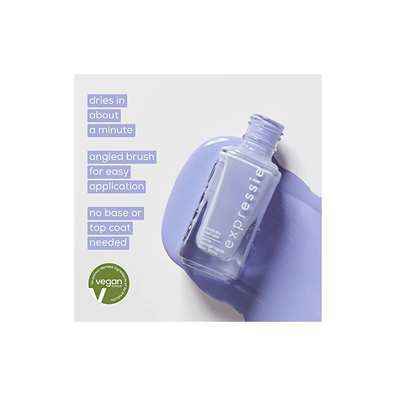 Essie Expressie Esmalte de uñas vegano de secado rápido, IRL,