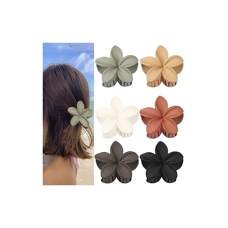 Sisiaipu Pinzas para El Cabello con Forma de Flor, 6