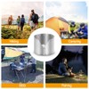 Lixada Wind Shield Ultralight Ultra-thin Titanium Windproof Plate Outdoor Camping