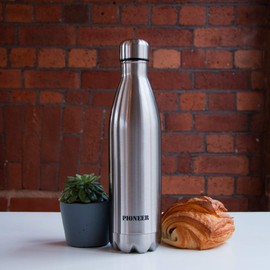 Pioneer Vacuum Insulated Stainless Steel Double Walled Hot/Cold up to 8 Hours BPA Free Reusable Bottle 100% Leak Proof 750 ML, PVB750