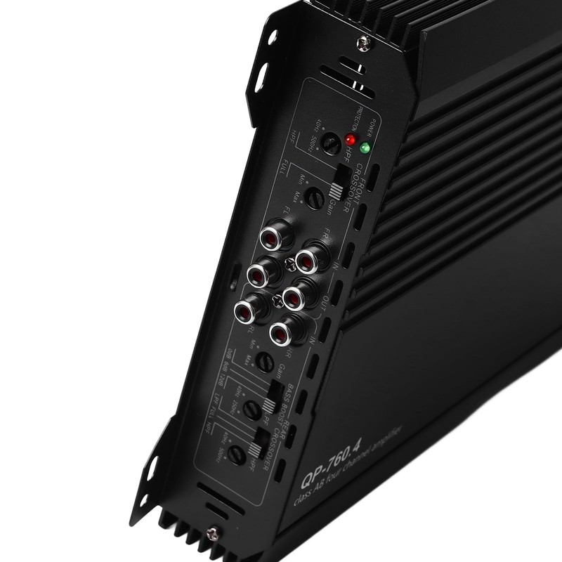 4 Channel Car Amplifier, Efficient Cooling System, Terminal Design, Copper